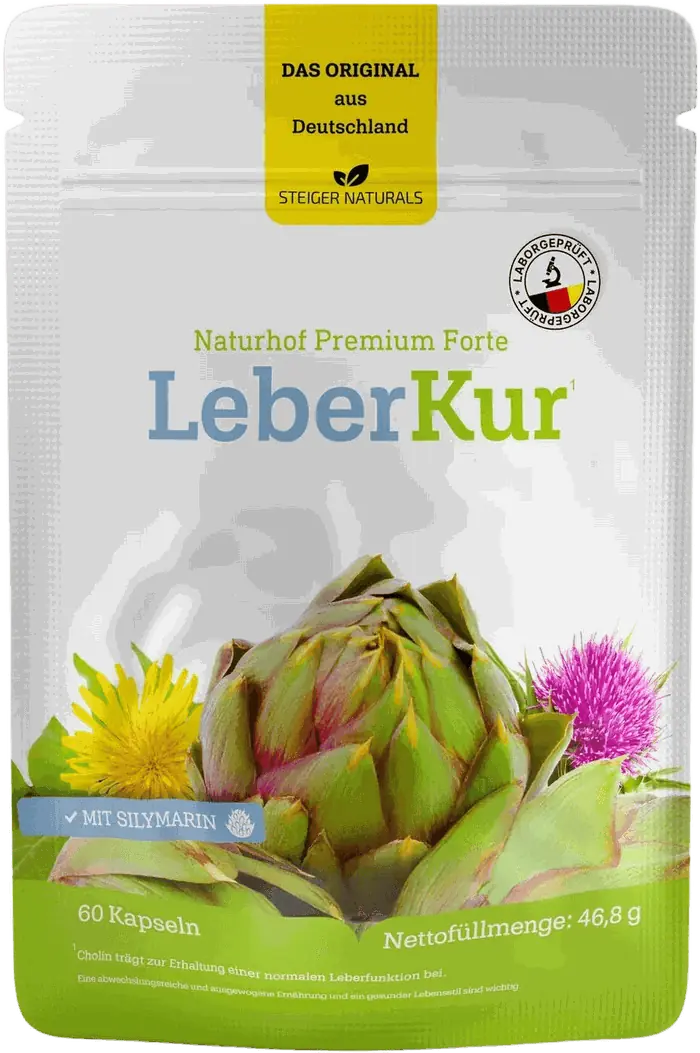 Beutel Naturhof LeberKur Premium Forte, 60 Kapseln